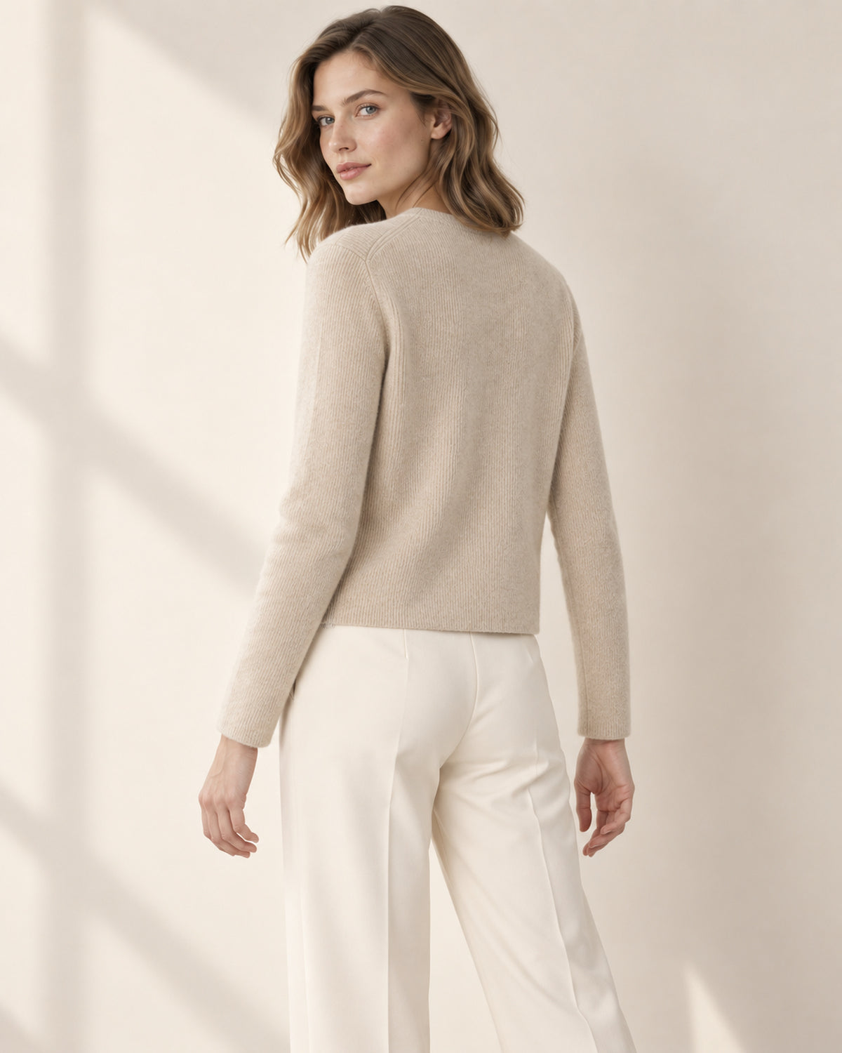 Amélie Pure Cashmere Pearl-Zip Cardigan