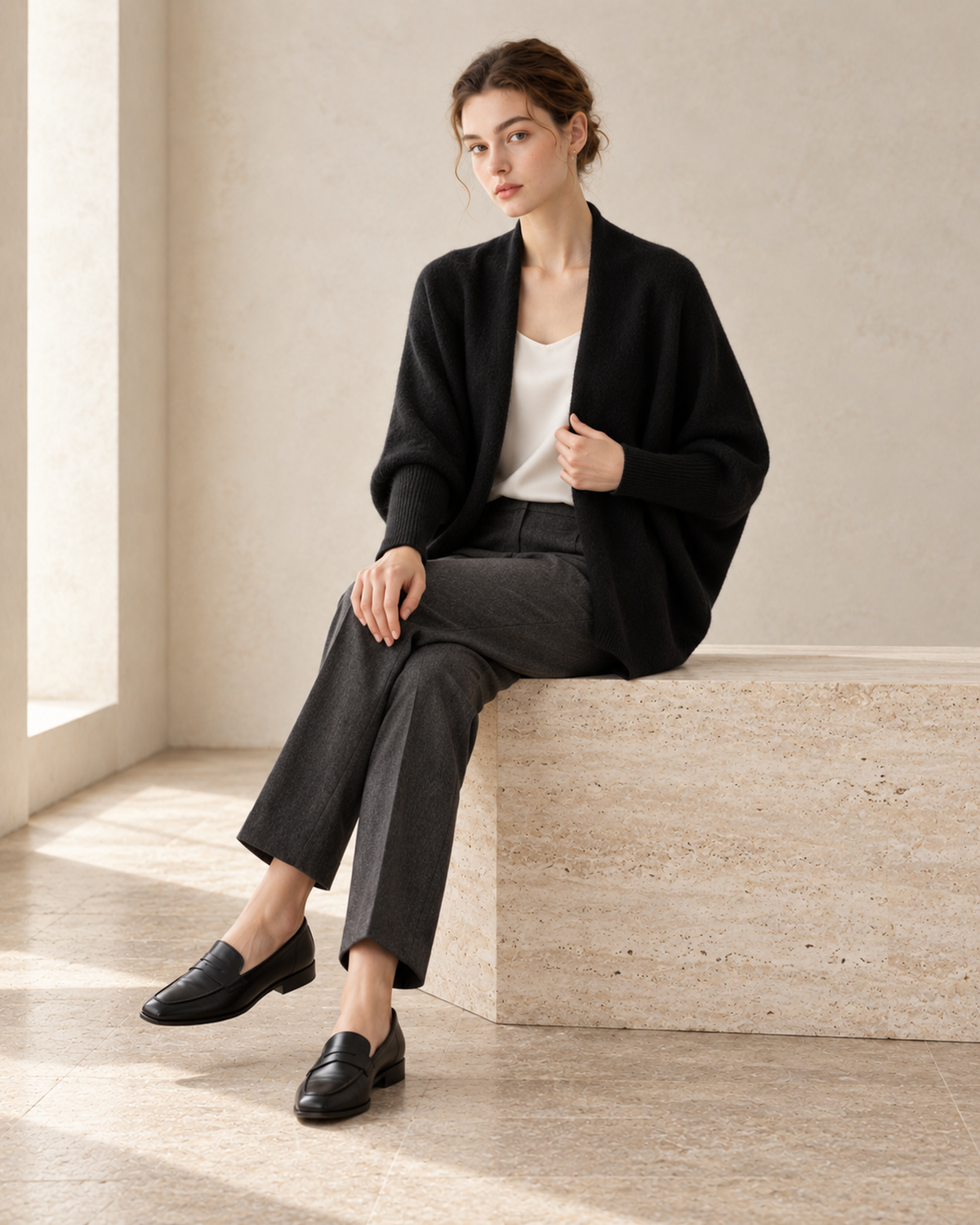La Douceur Pure Cashmere Cocoon Cardigan
