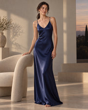 Élan Stretch Mulberry Silk Slip Dress