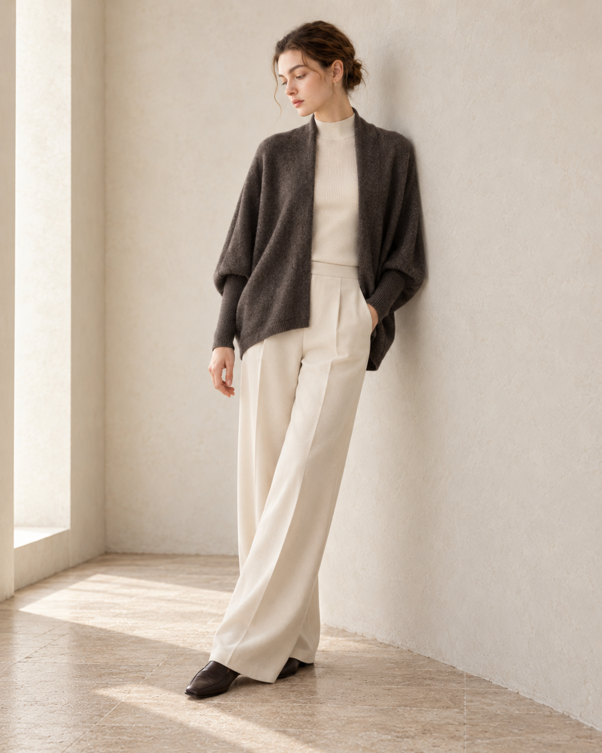 La Douceur Pure Cashmere Cocoon Cardigan