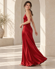 Élan Stretch Mulberry Silk Slip Dress