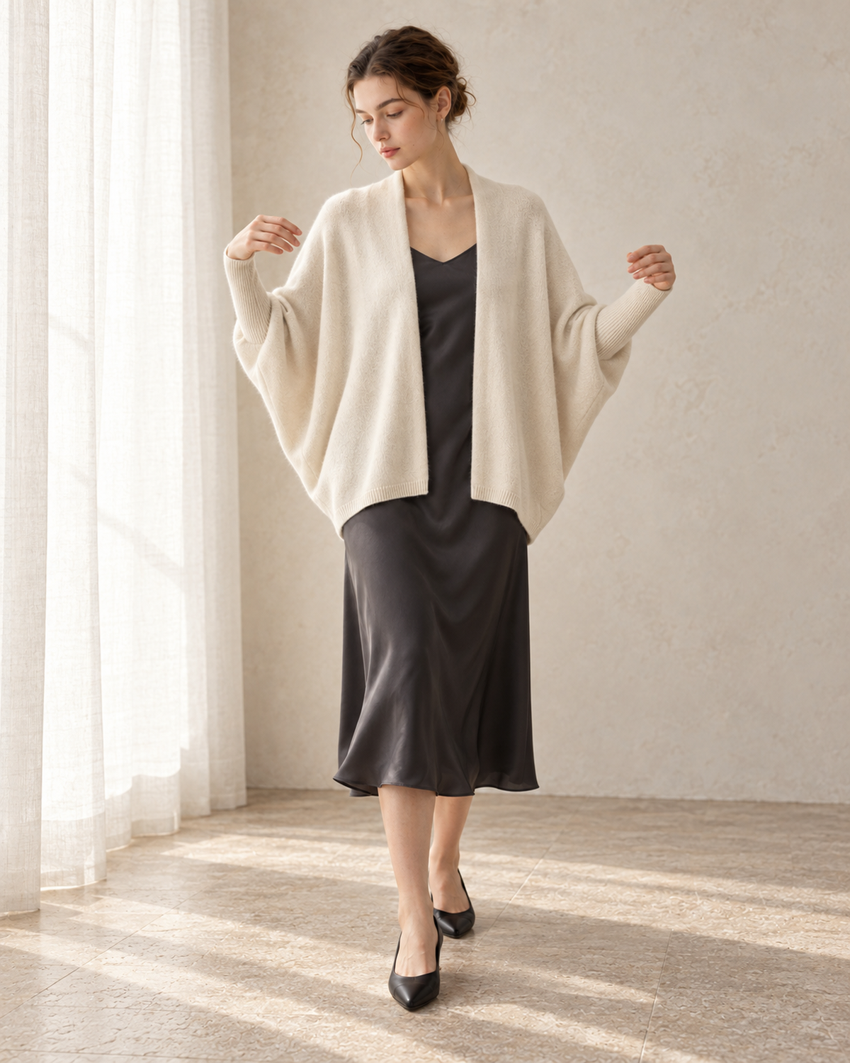 La Douceur Pure Cashmere Cocoon Cardigan