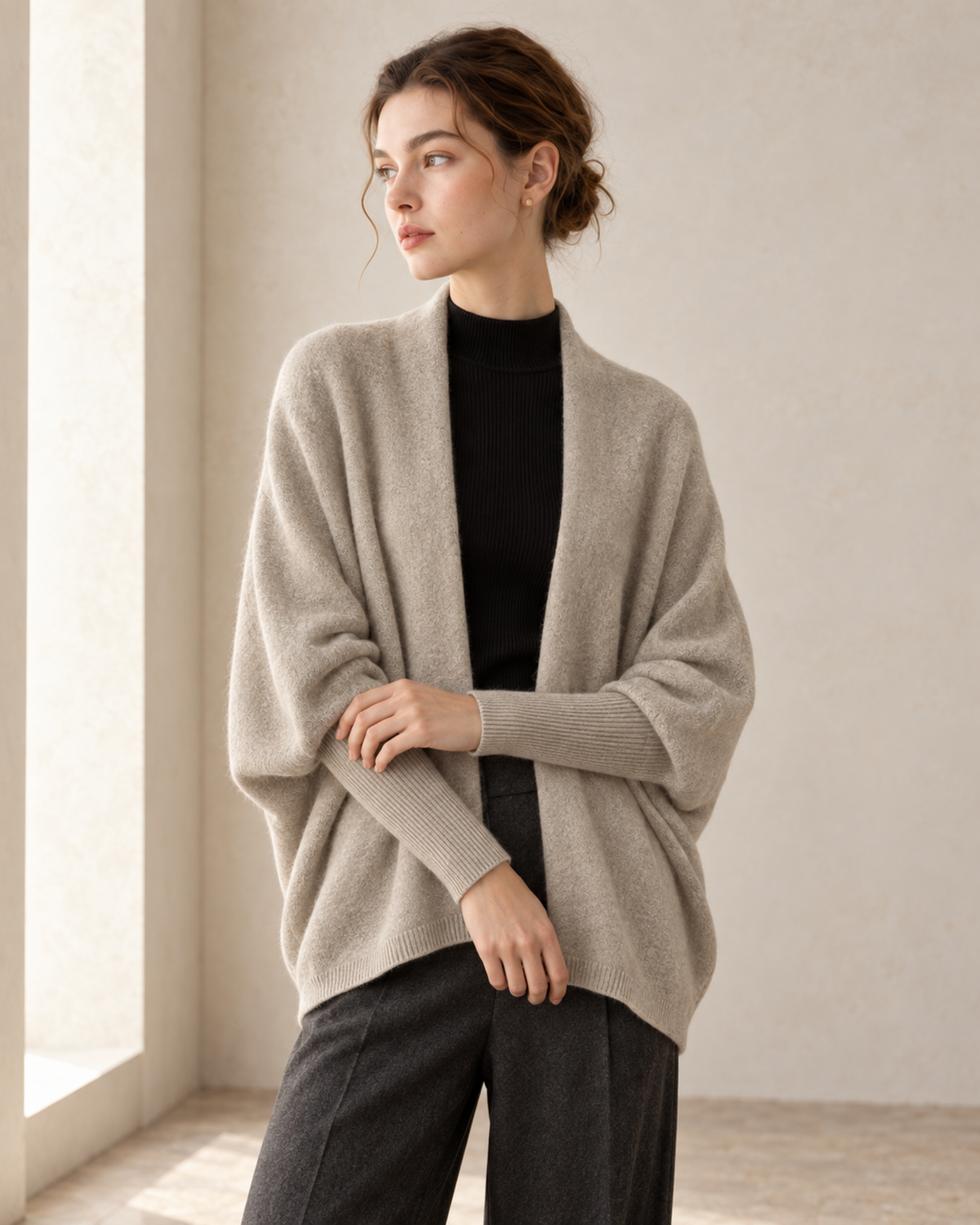 La Douceur Pure Cashmere Cocoon Cardigan