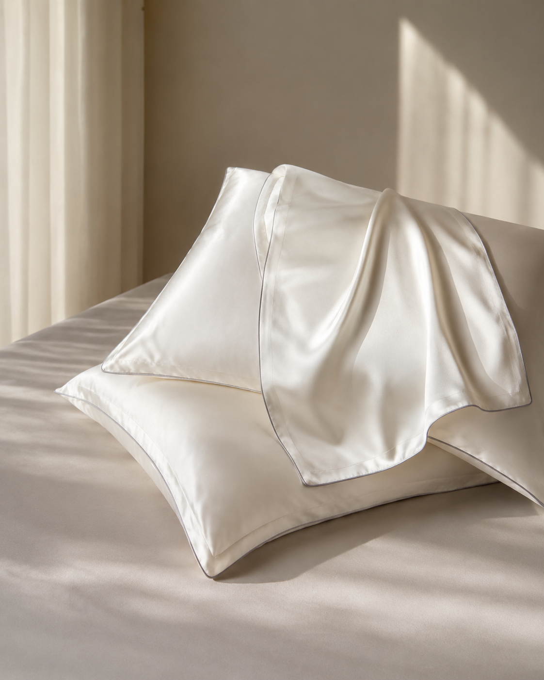 VELSÉE 40 Momme 100% 6A Mulberry Silk Pillowcase – Luxury Double-Sided Silk Pillow Cover for Hair & Skin