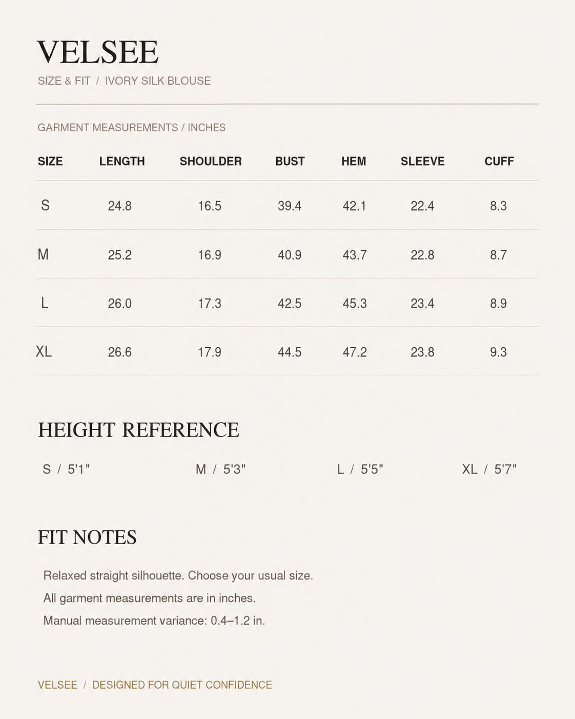 Size Guide