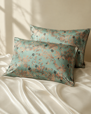 VELSÉE 40 Momme 6A Mulberry Silk Printed Pillowcase – Luxury Silk Pillow Cover for Hair and Skin