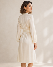 VELSÉE 100% Mulberry Silk Nightgown & Robe Set for Women – 2-Piece Luxury Silk Sleepwear