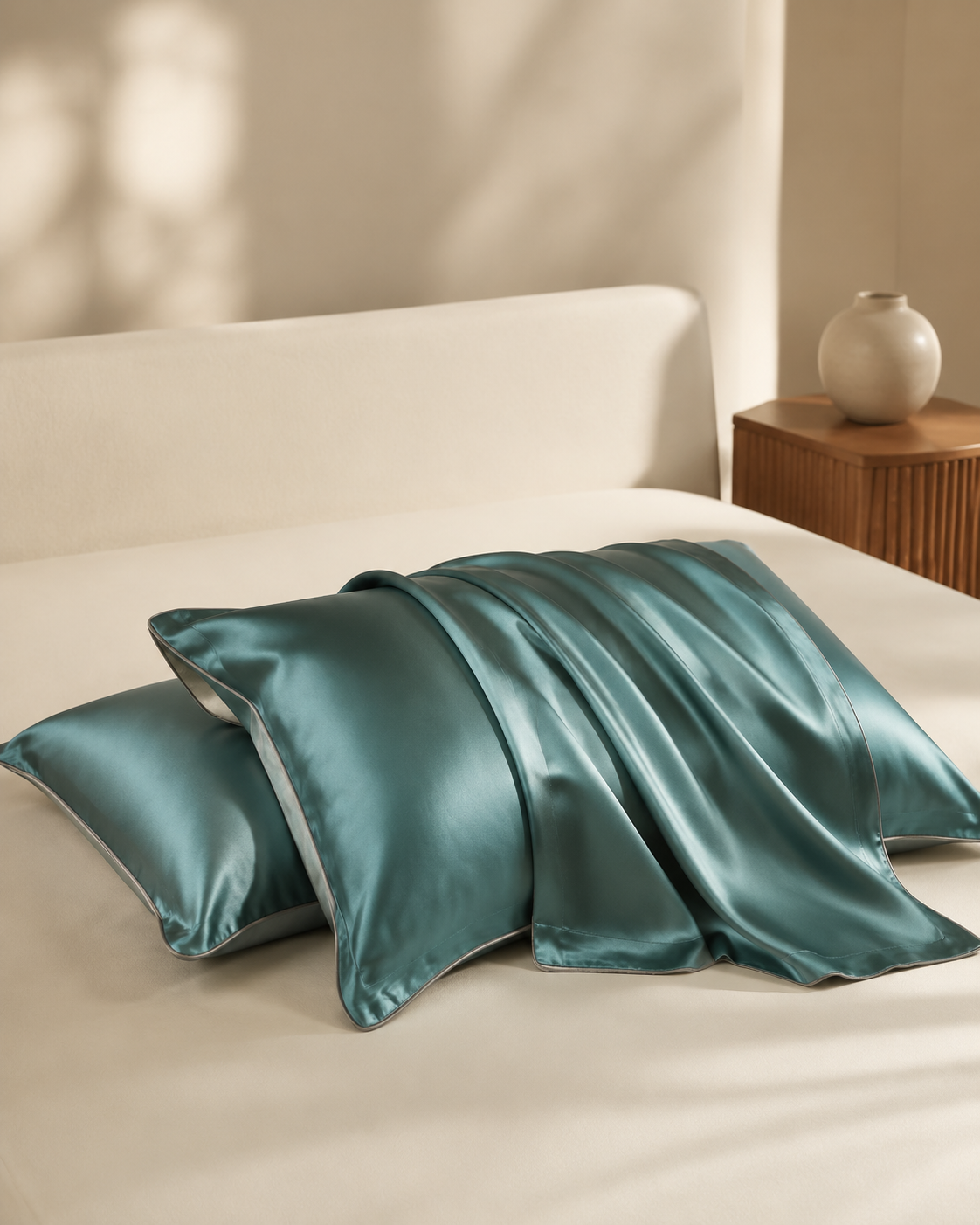 VELSÉE 40 Momme 100% 6A Mulberry Silk Pillowcase – Luxury Double-Sided Silk Pillow Cover for Hair & Skin