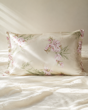 VELSÉE 40 Momme 6A Mulberry Silk Printed Pillowcase – Luxury Silk Pillow Cover for Hair and Skin