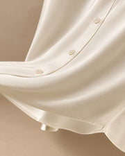 Mulberry Silk Button-Front Shirt