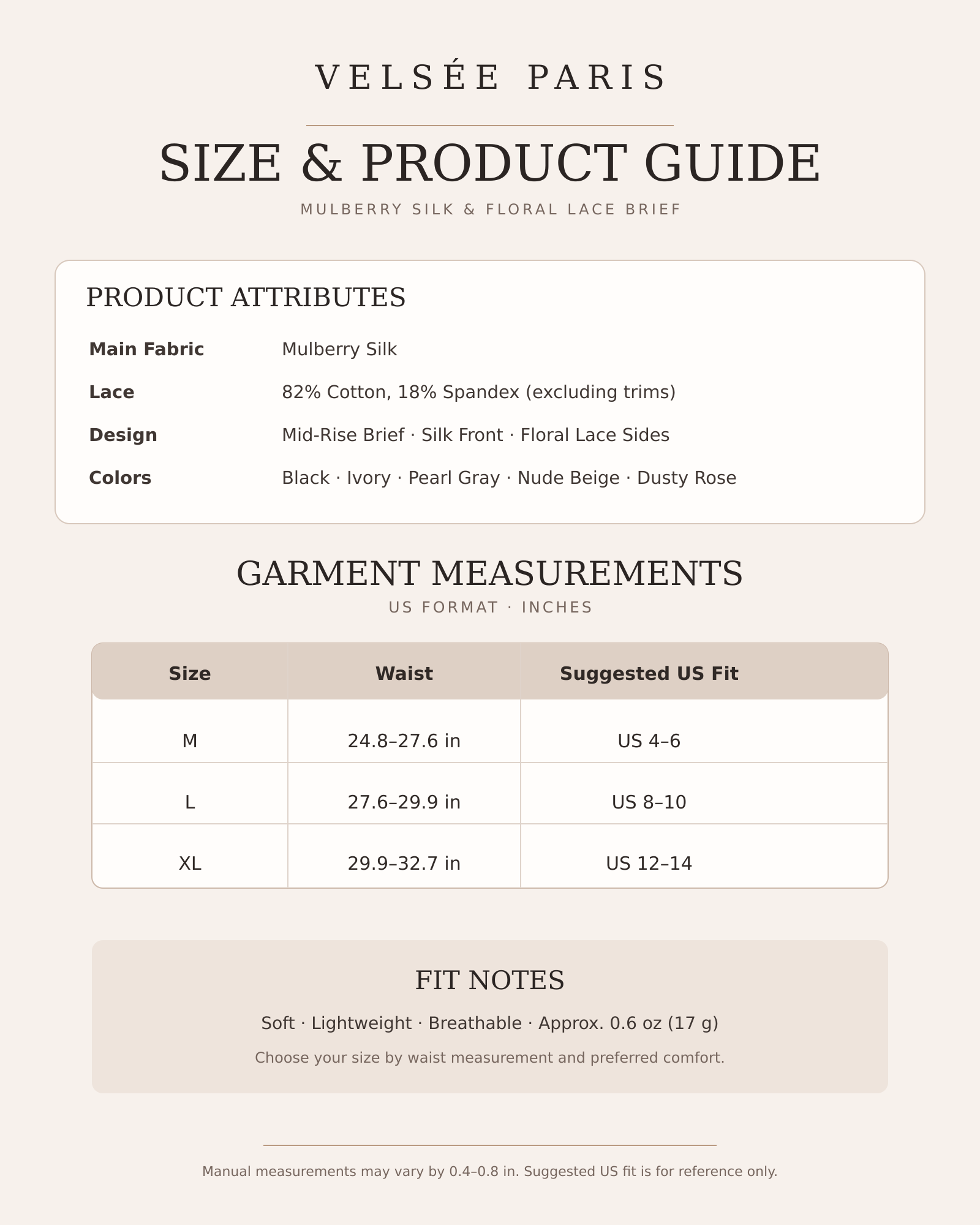 Size Guide