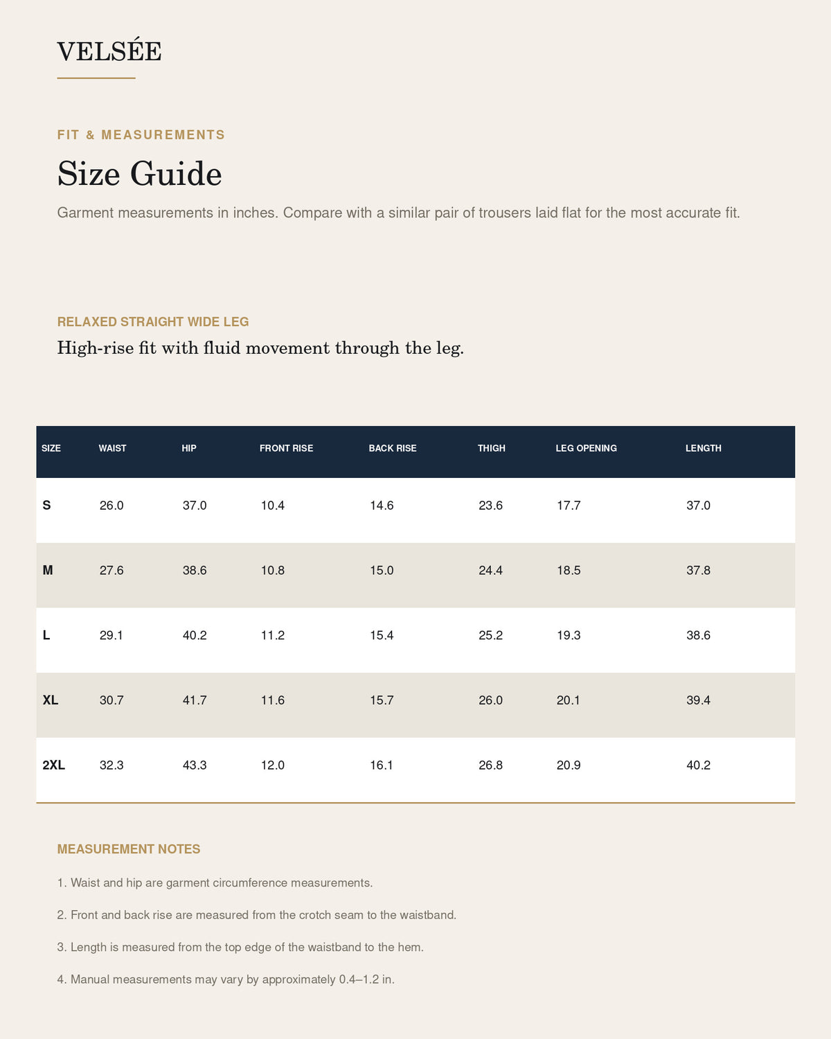Size & Fit