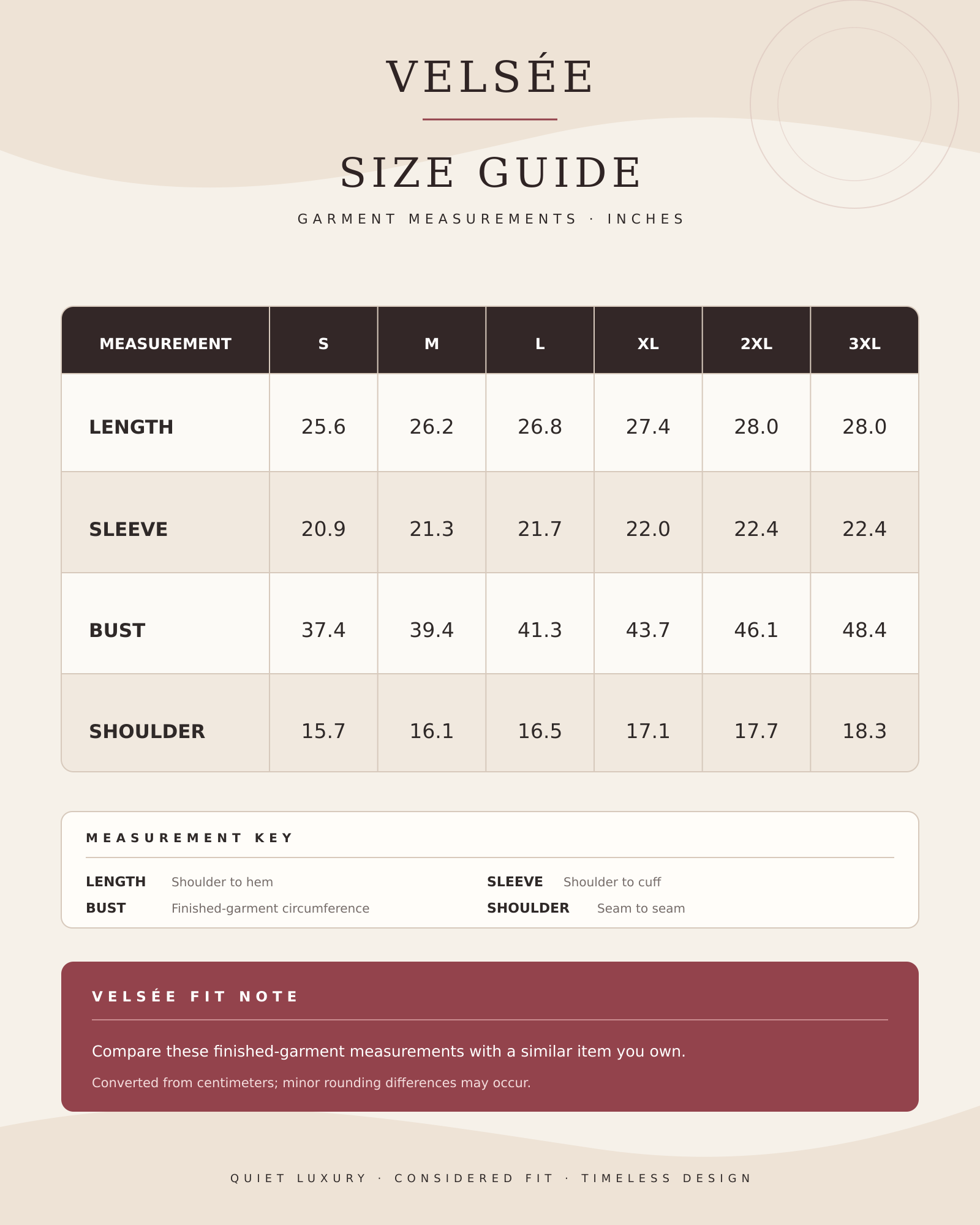 Size Guide