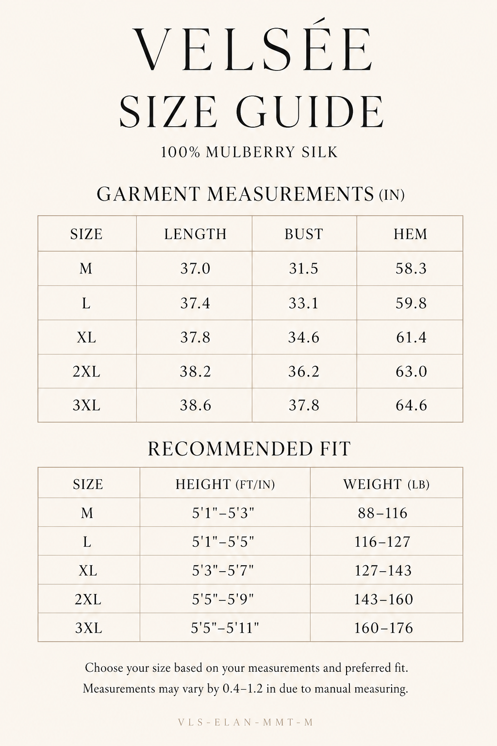 Size Guide