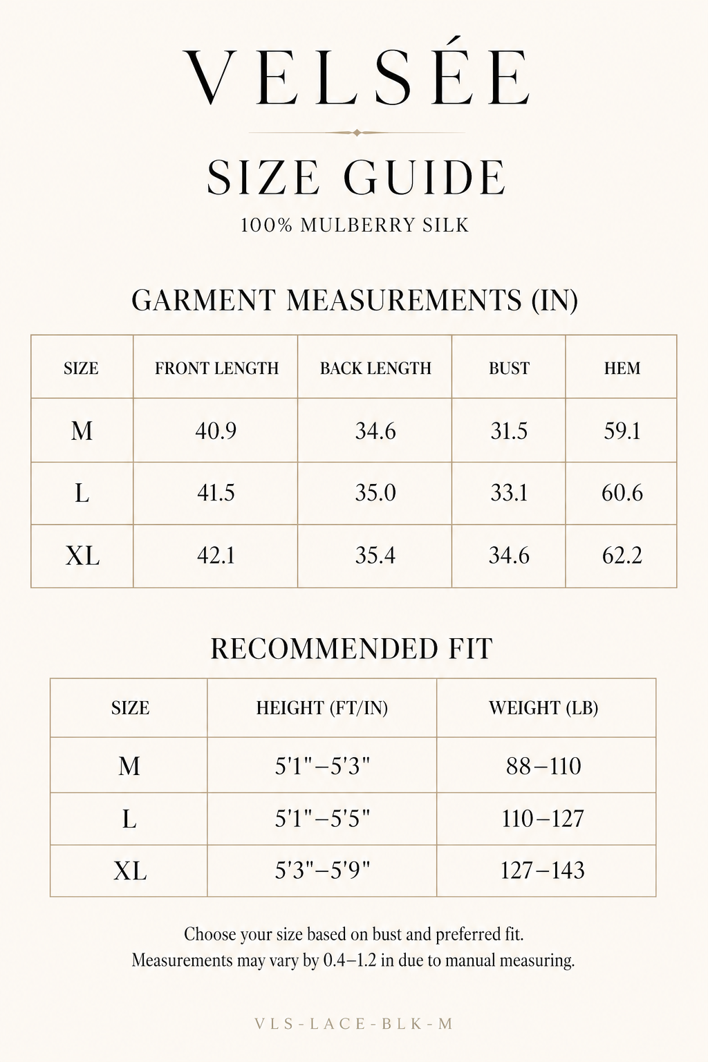 Size Guide