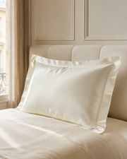 40 Momme 100% Mulberry Silk Pillowcase for Hair and Skin – Luxury Contrast Border, Smooth Cooling Silk Pillow Cover, 1 or 2 Pack